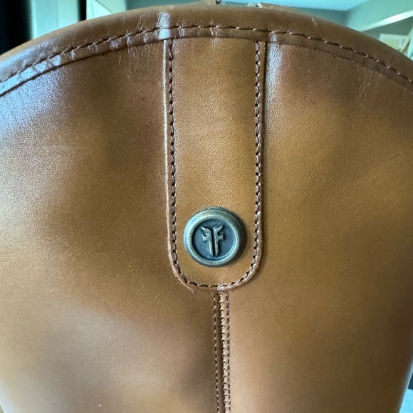NWOT in Box Frye Women's Marissa Medallion Cognac Tall Boots Size 6 - Picture 10 of 12